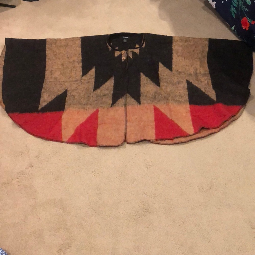 Brixton Poncho with carrying tote.